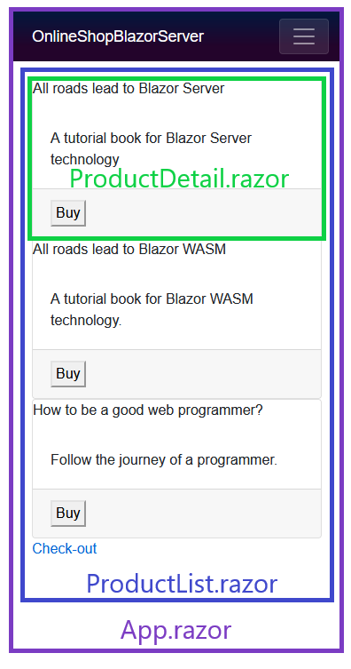 Blazor Tutorial - Online shop example